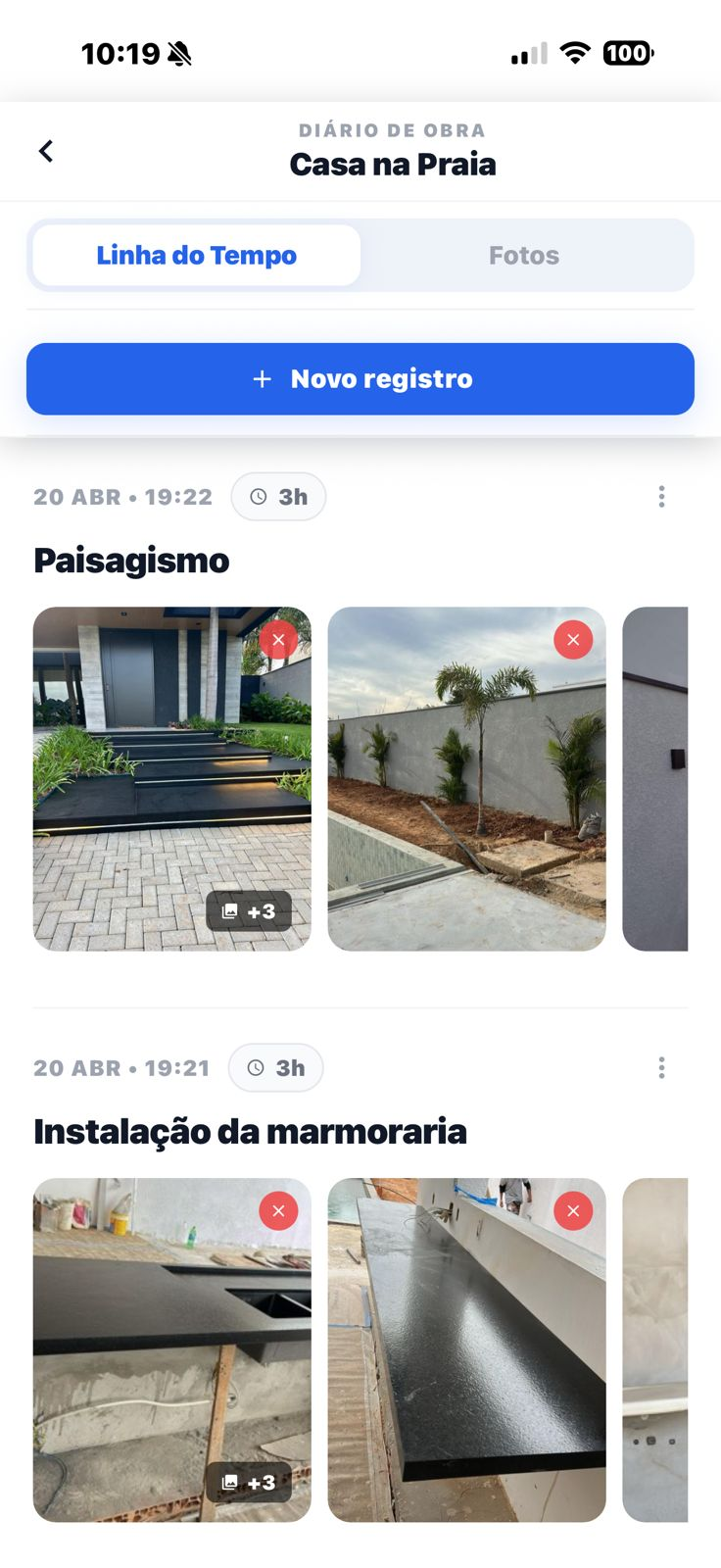Diário de obra